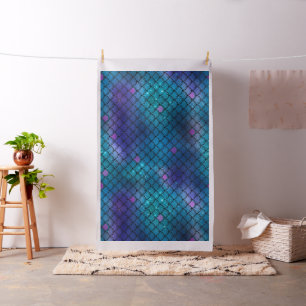 Ombre Glitter Mermaid Scales Stof