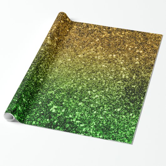 Ombre glitter mouszing cadeaupapier (Uitgerold)