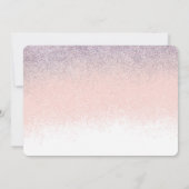 Ombre Glitter New Date Postponement Wedding Kaart (Achterkant)