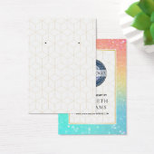 Ombre Glitter Rainbow die DisplayCard verdient Visitekaartje (Bureau)