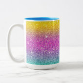 Ombre Glitter, Regenboog, Snoep Floss, Zomer Mok (Links)