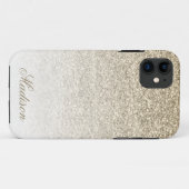 Ombre Gold Glitter iPhone 5/5s Hoesje (Achterkant (horizontaal))