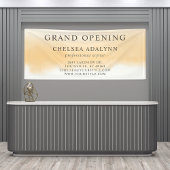 Ombre Goud Waterverf Minimalistische Zakelijke Ban Spandoek