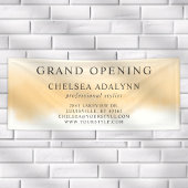 Ombre Goud Waterverf Minimalistische Zakelijke Ban Spandoek