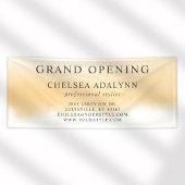 Ombre Goud Waterverf Minimalistische Zakelijke Ban Spandoek