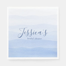Ombre Gradient Dip Dye Blue Vrijgezellenfeest Servet