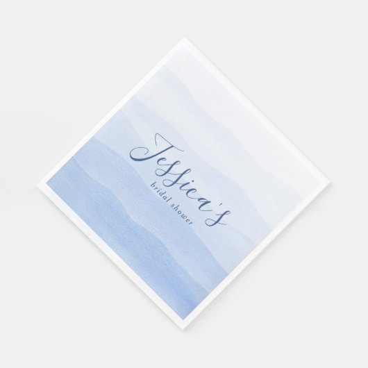 Ombre Gradient Dip Dye Blue Vrijgezellenfeest Servet (Hoek)