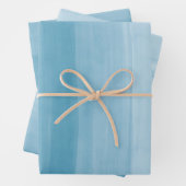 Ombre Gradient Dip Dye Ocean Blue Inpakpapier Vel (In situ)