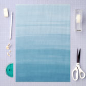 Ombre Gradient Dip Dye Ocean Blue Tissuepapier (Craft)