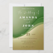 Ombre Gradient Spring kleurenpalet foto bruiloft Kaart (Voorkant)