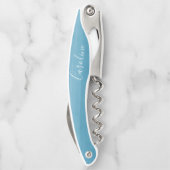 Ombre Gradip Dye Blue Custom Bridal Party Kurkentrekker (Achterkant)