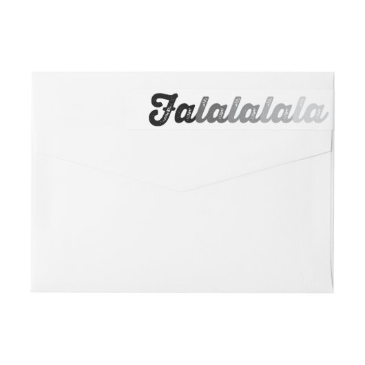 Ombre Gray Falalalala Bold Script Modern Holiday (Achterkant)