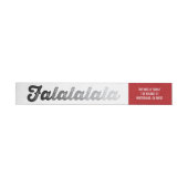Ombre Gray Falalalala Bold Script Modern Holiday (Individueel)