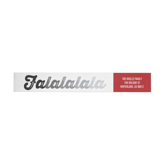 Ombre Gray Falalalala Bold Script Modern Holiday (Individueel)
