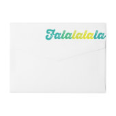 Ombre Green Falalalala Bold Script Modern Holiday (Achterkant)