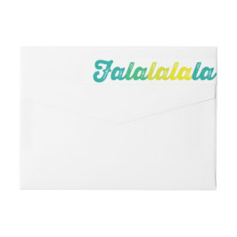 Ombre Green Falalalala Bold Script Modern Holiday