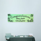Ombre Green feliciteert met Names Spandoek (Beurs)