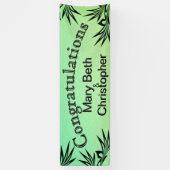 Ombre Green feliciteert met Names Spandoek (Verticaal)
