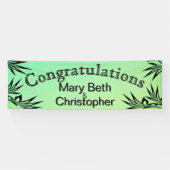 Ombre Green feliciteert met Names Spandoek (Horizontaal)