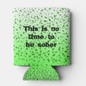 Ombre Green Shamrock Clover St Patrick's day Blikjeskoeler (Achterkant)