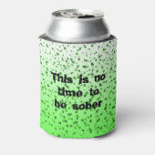 Ombre Green Shamrock Clover St Patrick's day Blikjeskoeler (Blikje Achterkant)