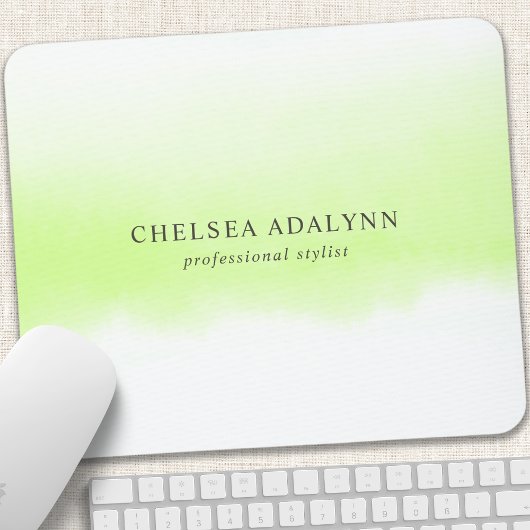 Ombre Green Waterverf minimalistisch bedrijf Muismat