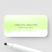 Ombre Green Waterverf minimalistisch bedrijf Naamplaatje (In situ)