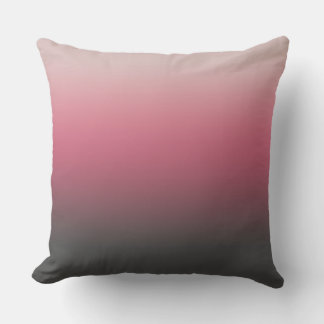 Ombre Grijs Roze Licht Crème Gradiënt Kussen