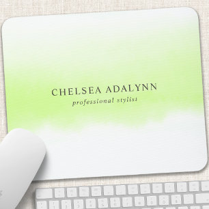 Ombre Groen Watercolor Minimalistische Zakelijk Muismat