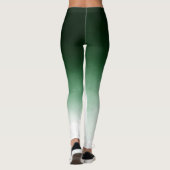 Ombre Groene Dip Kleurstof Leggings (Achterkant)