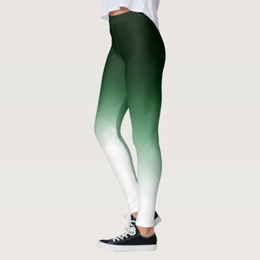 Ombre Groene Dip Kleurstof Leggings (Links)