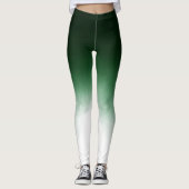 Ombre Groene Dip Kleurstof Leggings (Voorkant)