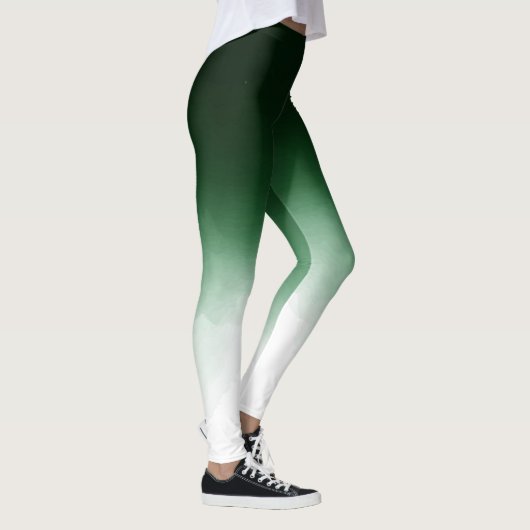 Ombre Groene Dip Kleurstof Leggings (Rechts)