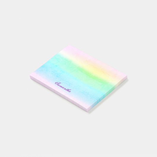 Ombre Grunge Pastel Groen Post-it Notities Post-it® Notes (Schuin)