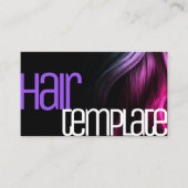 Ombre Haar Moderne Stijl Heldere Kleuren Kapper Visitekaartje (Voorkant)