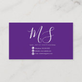 Ombré Haarscharen Faux Gold Meisje Salon Beauty Visitekaartje (Achterkant)