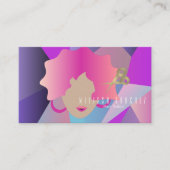 Ombré Haarscharen Faux Gold Meisje Salon Beauty Visitekaartje (Voorkant)