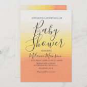 Ombre Halloween Candy Corn Baby shower Kaart (Voorkant / Achterkant)