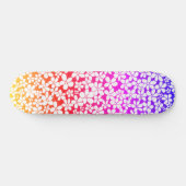 Ombre Hand getrokken Doodle Bloem Patroon Persoonlijk Skateboard (Horizontaal)