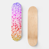Ombre Hand getrokken Doodle Bloem Patroon Persoonlijk Skateboard (Voorkant)