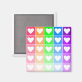 Ombre Hearts Magneet (Voorkant / Achterkant)