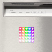 Ombre Hearts Magneet (Insitu (Vaatwasser))