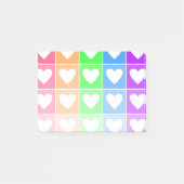 Ombre Hearts Post-it® Notes (Voorkant)