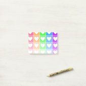 Ombre Hearts Post-it® Notes (Op bureau)