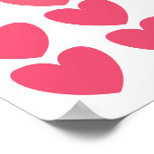 Ombre Hearts Poster (Hoek)