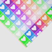 Ombre Hearts Tissuepapier (Detail)