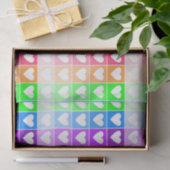 Ombre Hearts Tissuepapier (Geschenk)