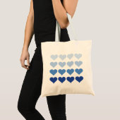 Ombre Hearts - Wedding Canvas tas (Voorkant (product))