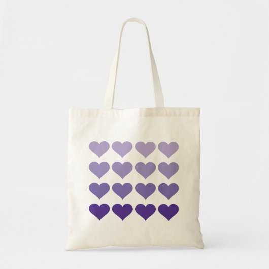 Ombre Hearts - Wedding Canvas tas (Voorkant)