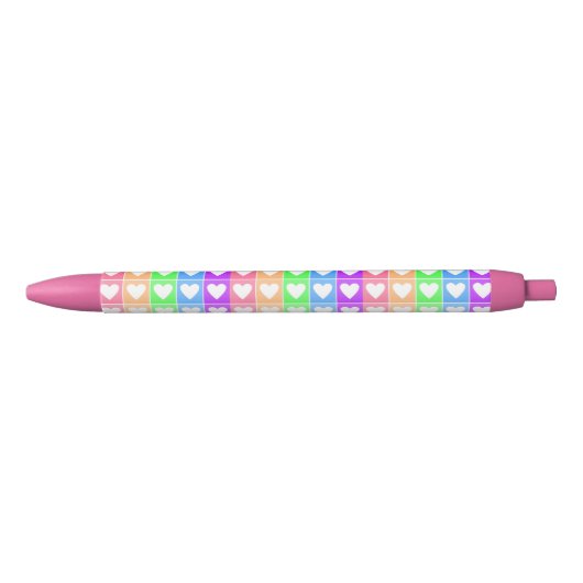Ombre Hearts Zwarte Inkt Pen (Voorkant)